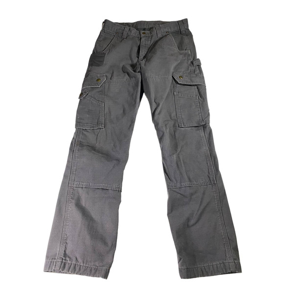 Carhartt Other - Carhartt Ripstop Relaxed Fit Cargo Pants Doule Knee Flannel Men's 32x32 Work